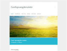 Tablet Screenshot of geefopvangderuimte.nl